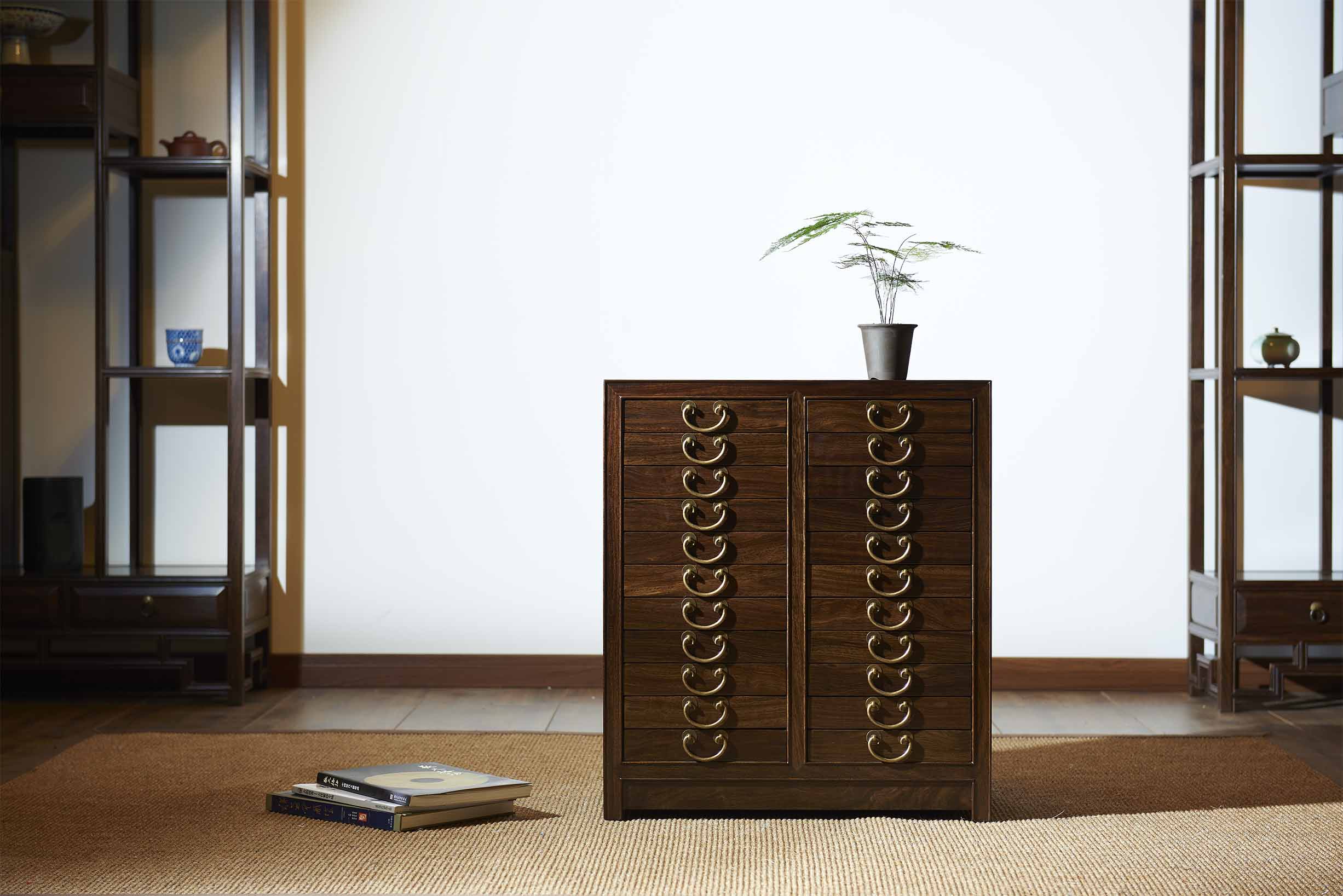 (92237)汉唐茶柜  普洱柜-黑紫檀