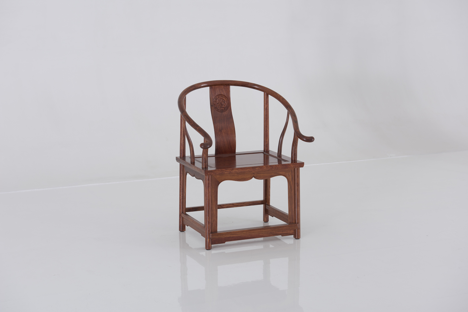 (91684)汉唐茶椅  大祥龙圈椅-刺猬紫檀