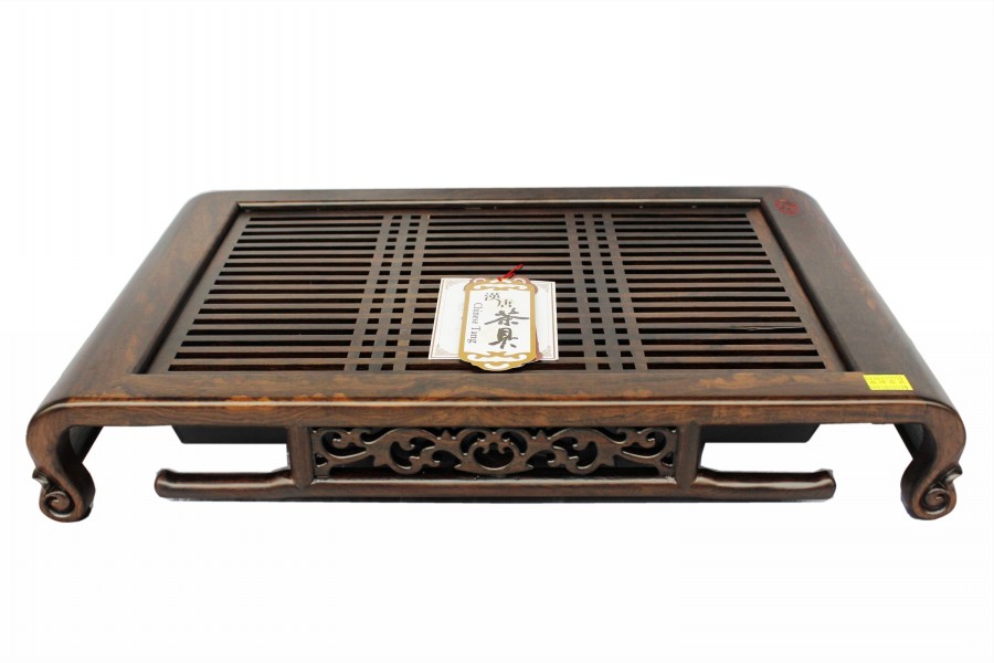(00016)汉唐茶盘  大雅致-黑紫檀 52.5*32*8.5