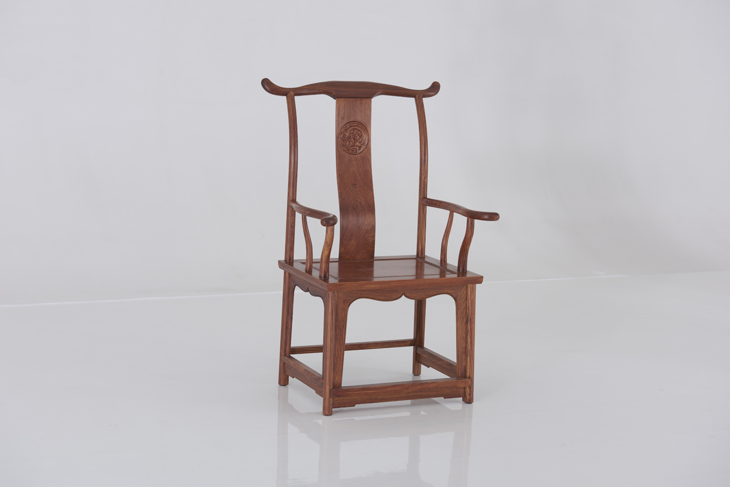 (91683)汉唐茶椅  大祥龙主椅-刺猬紫檀