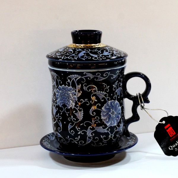 (06732)一园  四件杯-国色天香