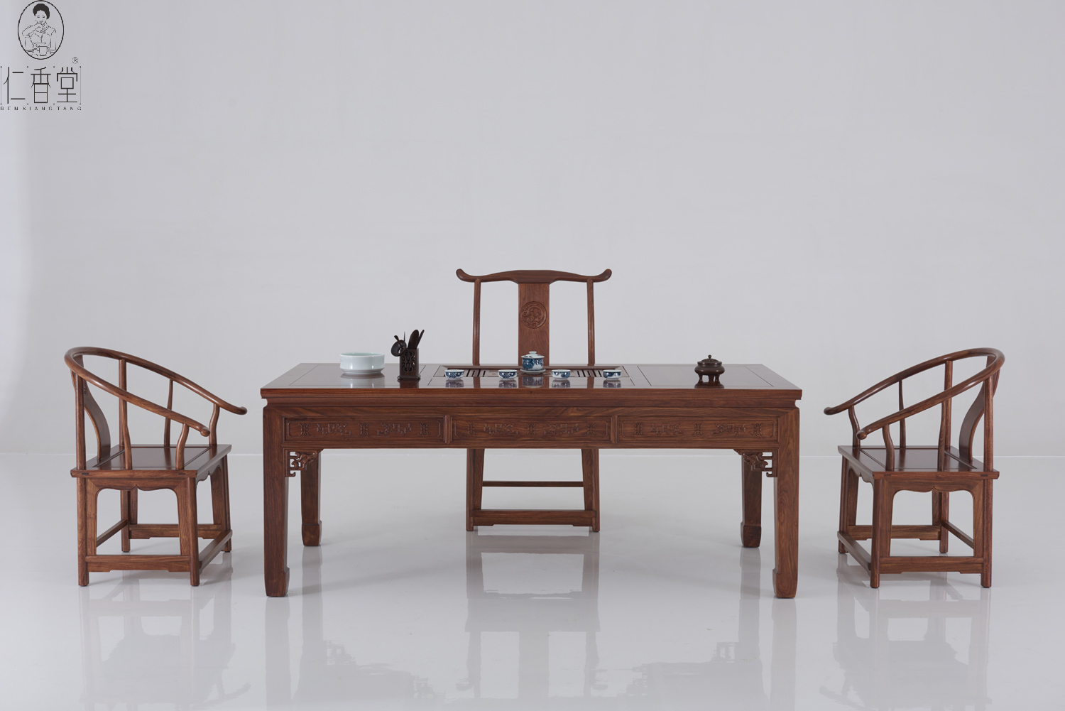 (91682)汉唐茶桌  大祥龙-刺猬紫檀 (A型)