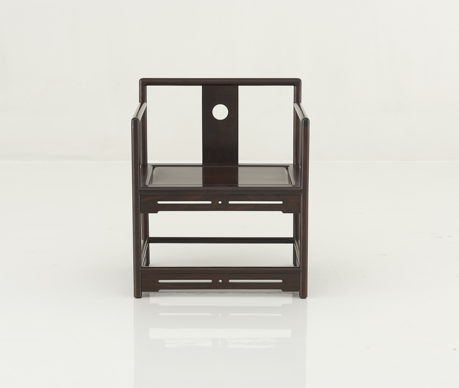 (92221)汉唐茶椅  宋式禅椅-黑紫檀 B款