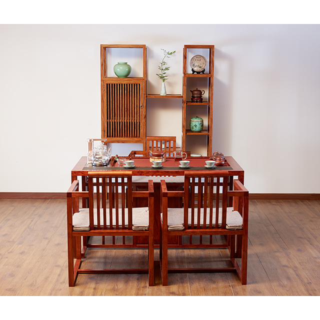 (92282)汉唐茶桌  闲庭C-2(巴花+电木/红酸枝)