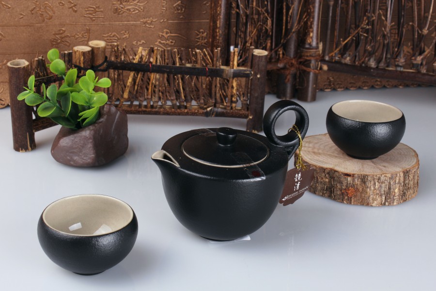 (07742)陆宝  镜清悦然盖碗4件式 (雅致黑)